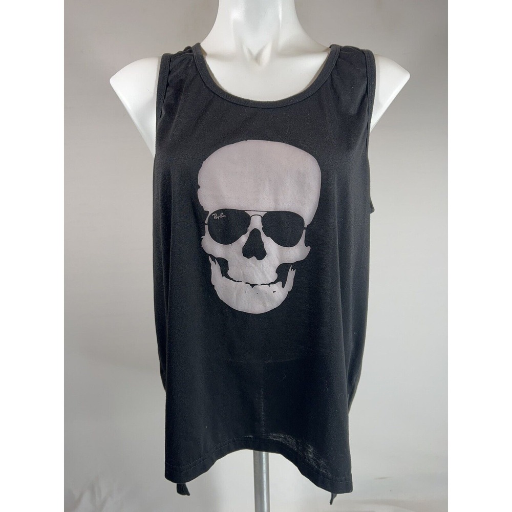 Ray Ban Tank Top Womens‎ Small Black Graphic Casual Streetwear